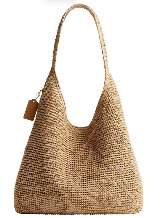 COACH
Brooklyn Extra-Large Straw Shoulder Bag 39 - Picture 2 of 4